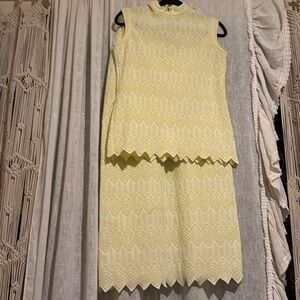 Vintage 1970s Tannel knit set